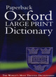 Image for Paperback Oxford large print dictionary