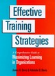 Image for Effective training strategies  : a comprehensive guide to maximizing learning in organisations