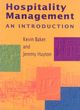Image for Hospitality management  : an introduction
