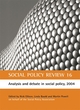 Image for Analysis and Debate in Social Policy