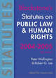 Image for Blackstone&#39;s Statutes on Public Law and Human Rights 2004/2005
