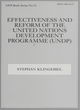 Image for Effectiveness and Reform of the United Nations Development Programme (UNDP)