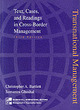 Image for Transnational management  : text, cases, and readings in cross-border management