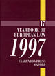 Image for The yearbook of European law 1997Vol. 17