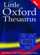 Image for Little Oxford thesaurus