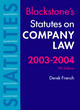 Image for Statutes on Company Law 2003/2004