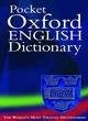 Image for The pocket Oxford English dictionary
