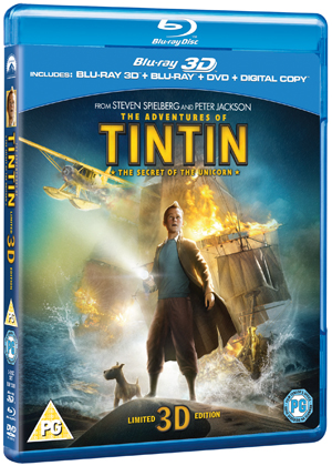 The Adventures of Tintin: The Secret of the Unicorn (2011) (Blu-ray) (3D Edition + 2D Edition + DVD + Digital Copy) (Retail Only