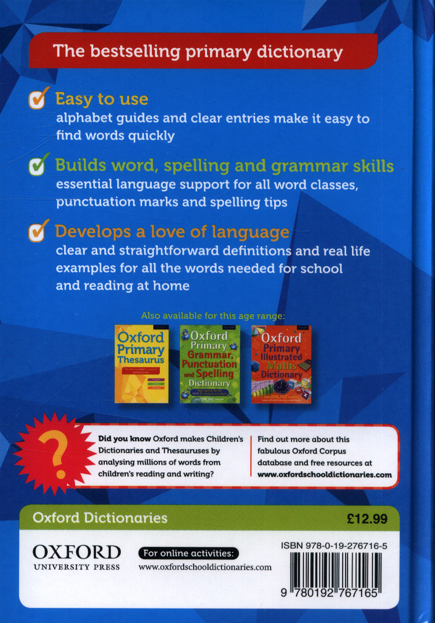 Oxford Primary Dictionary by Rennie, Susan (, Edinburgh, Scotland ...