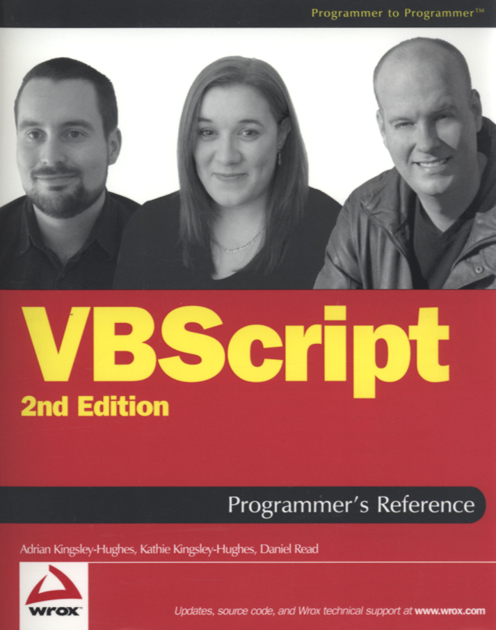 Jacket image for VBScript programmer's reference