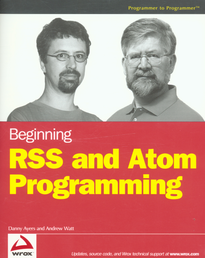 Jacket image for Beginning RSS and Atom programming