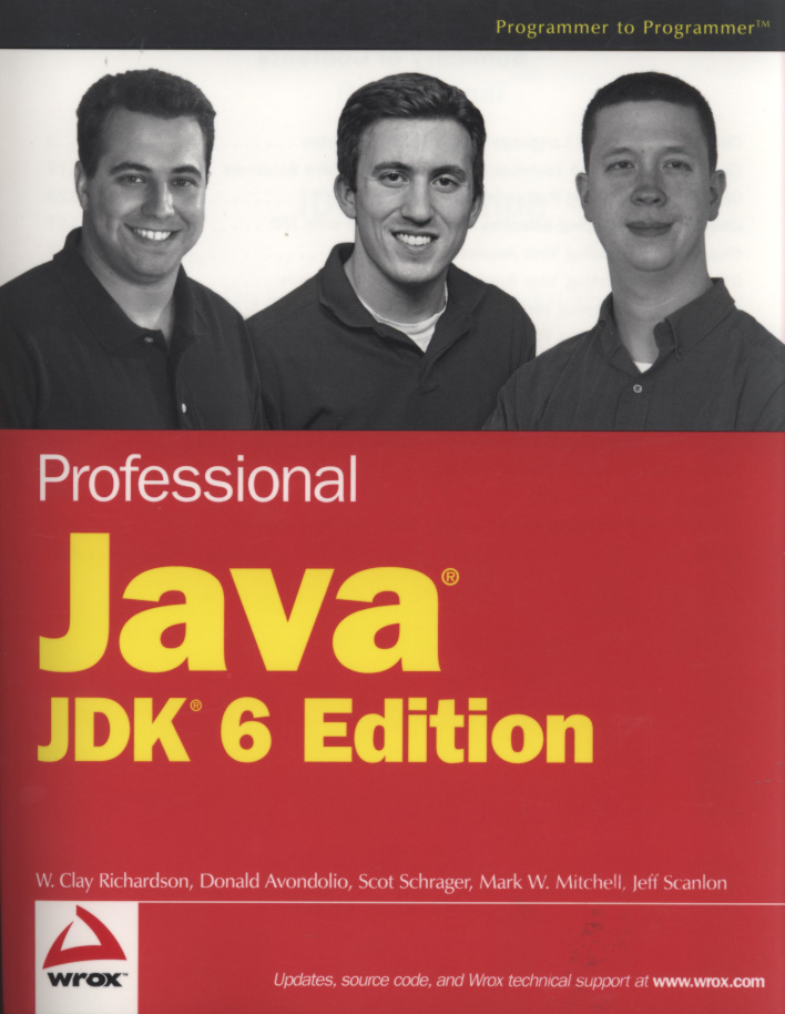 Jacket image for Professional Java, JDK 6 Edition