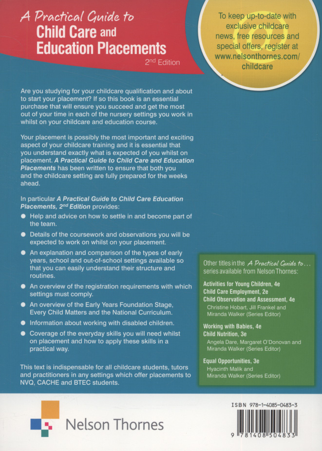 A Practical Guide to Childcare and Education Placements by Frankel ...