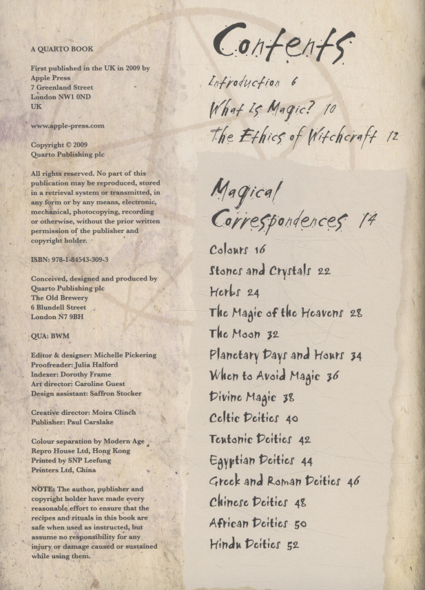 The witch's journal charms, spells, potions and enchantments by