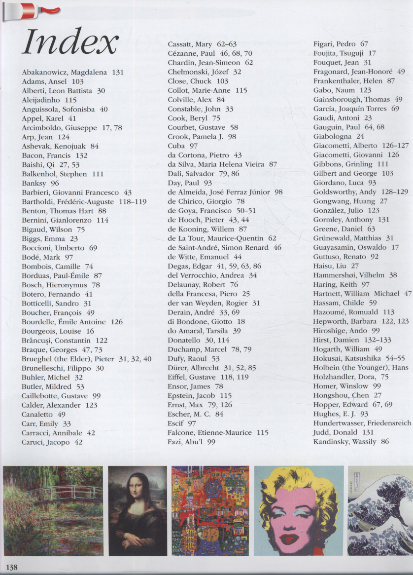 Children's book of art