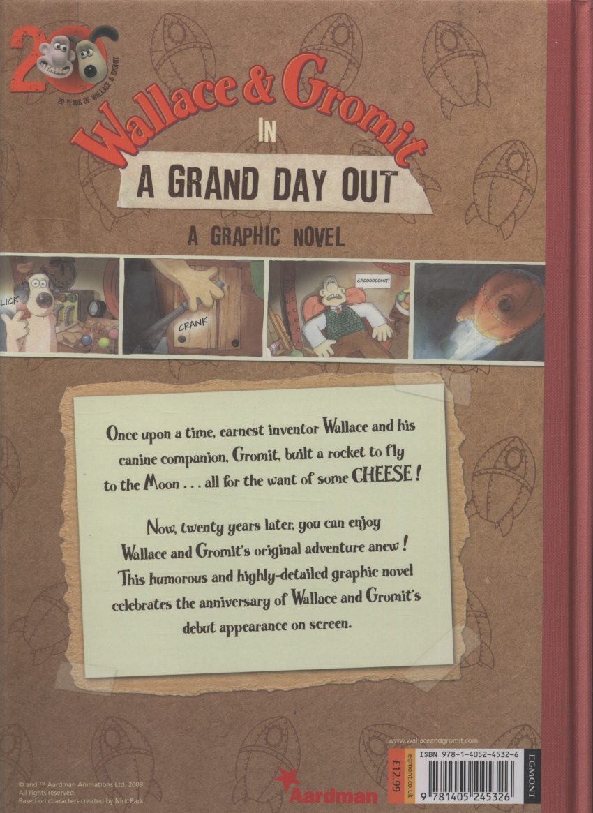 wallace gromit in a grand day out graphic novel park nick lopez david