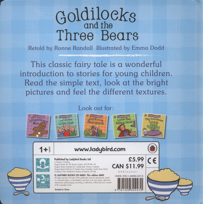 Goldilocks and the Three Bears: Ladybird Touch and Feel Fairy Tales by ...