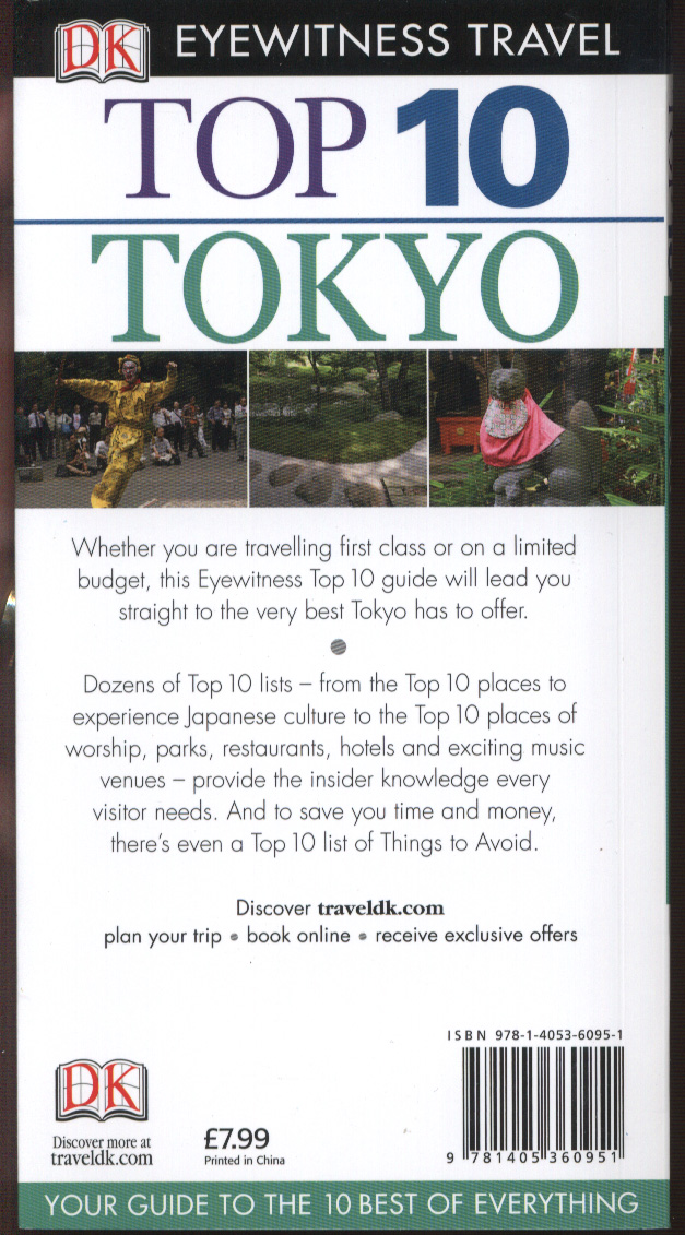 DK Eyewitness Top 10 Travel Guide: Tokyo by Mansfield, Stephen (9781405360951) | Browns Books