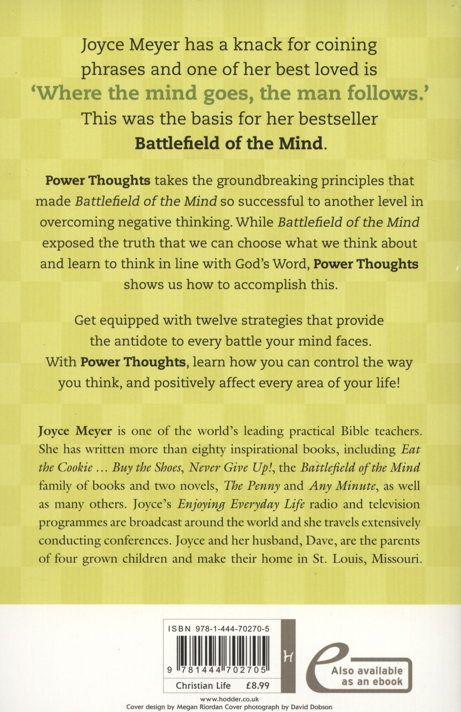 Power Thoughts by Meyer, Joyce (9781444702705) Browns Books