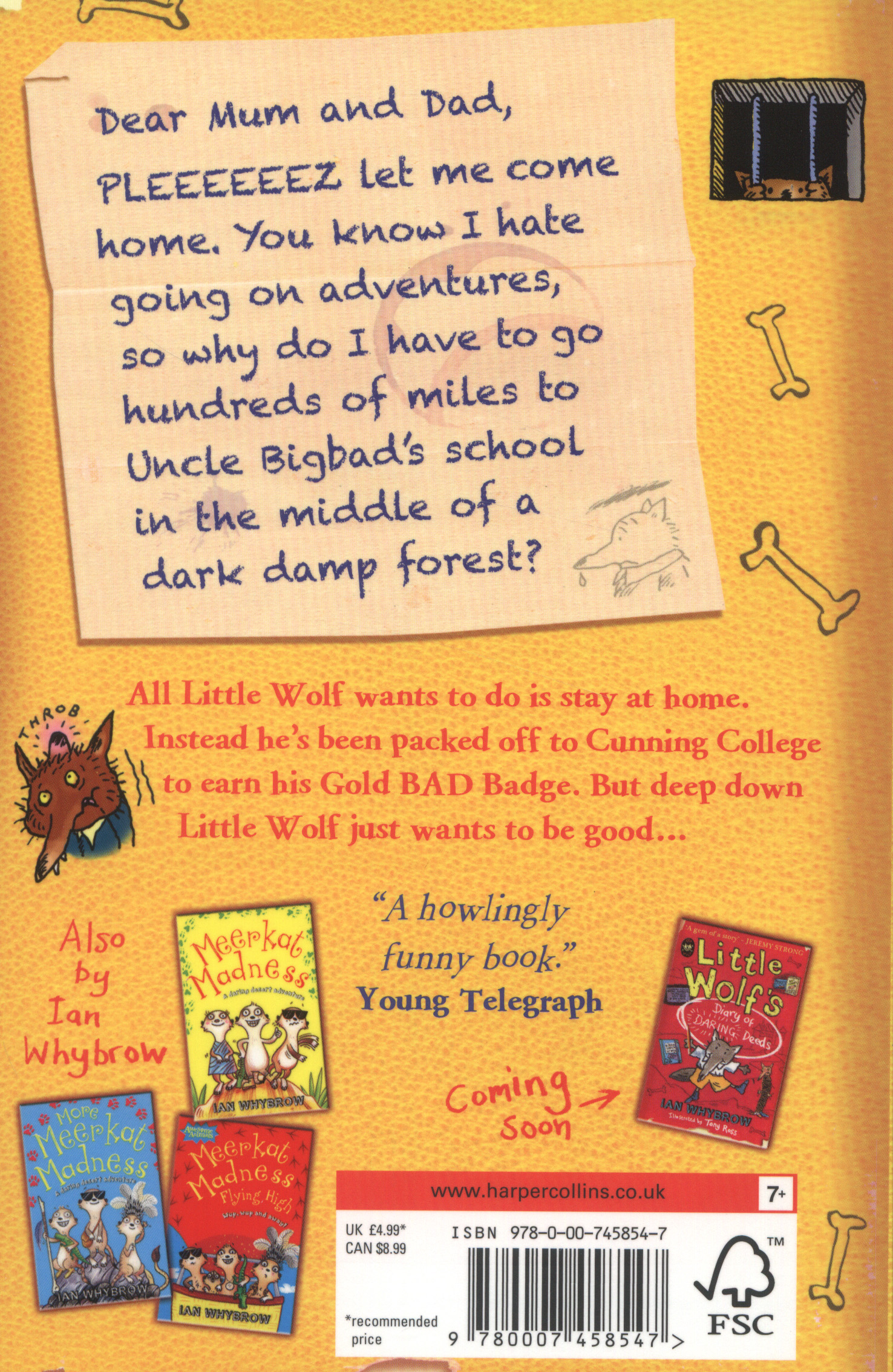 Little Wolf’s Book of Badness by Whybrow, Ian (9780007458547) Browns