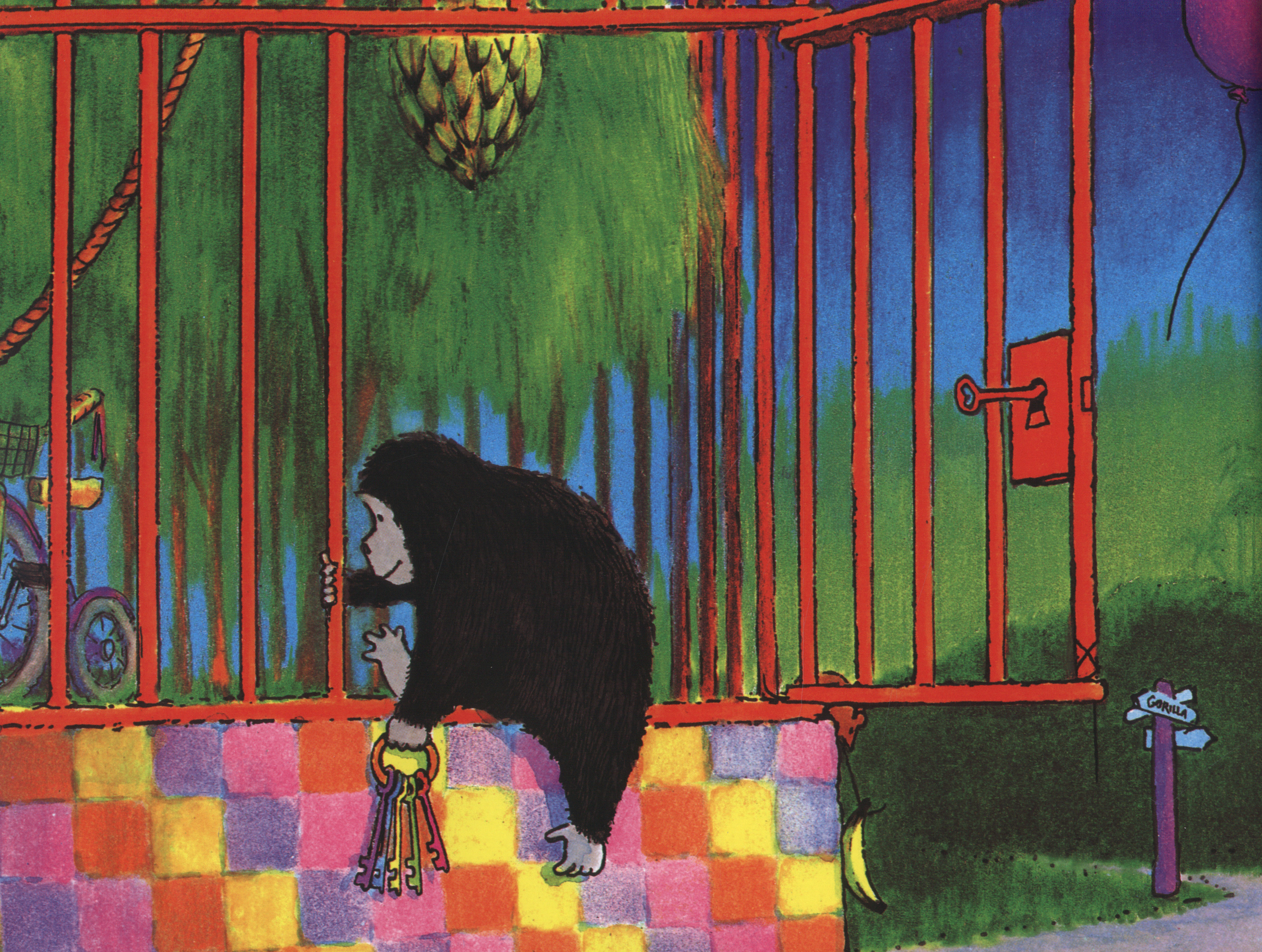 thumbnail image 2 of Good Night, Gorilla By Peggy Rathmann – Board Book 1996 Good Condition 2 of 4