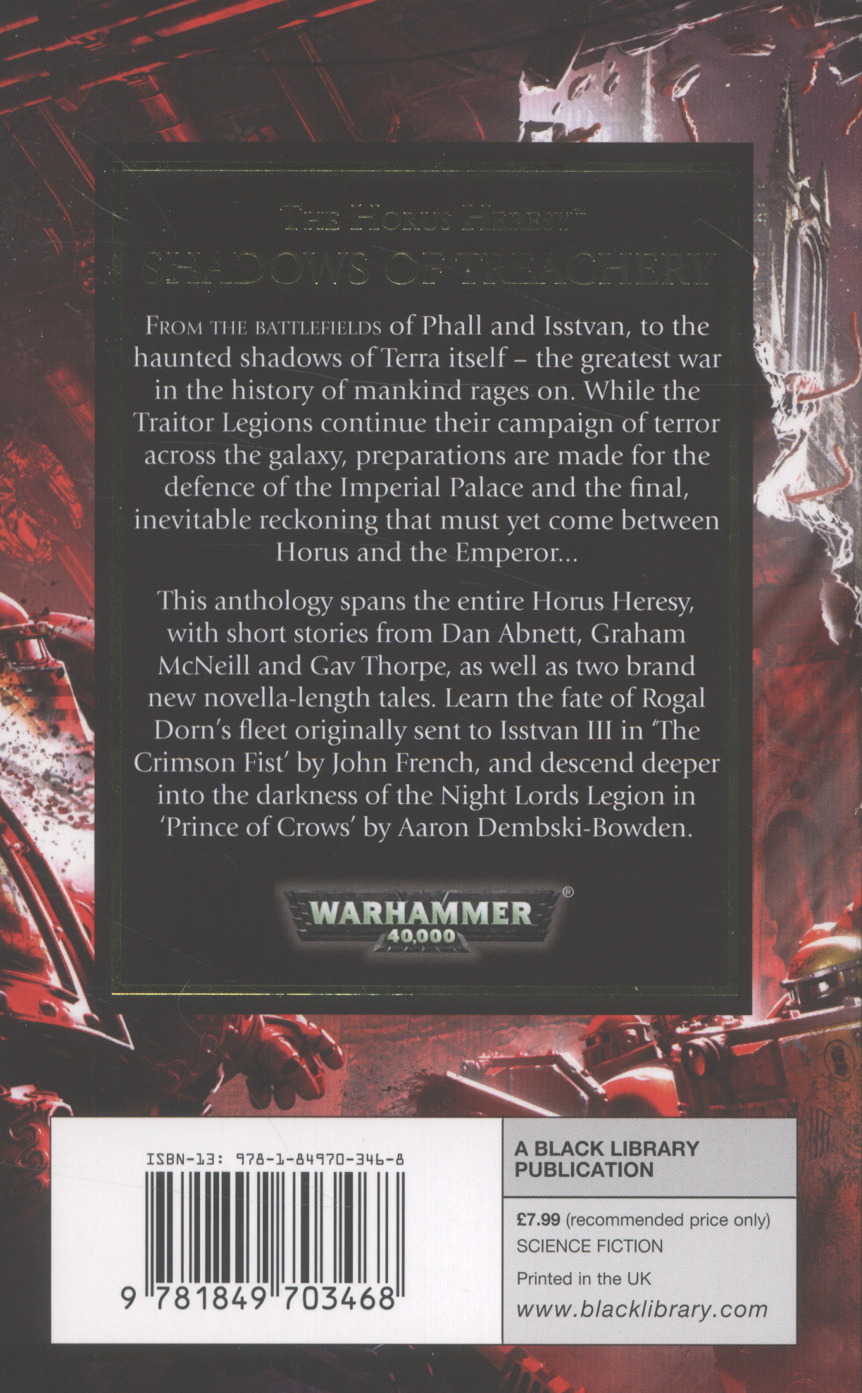 Horus Heresy: Shadows of Treachery by Dunn, Christian