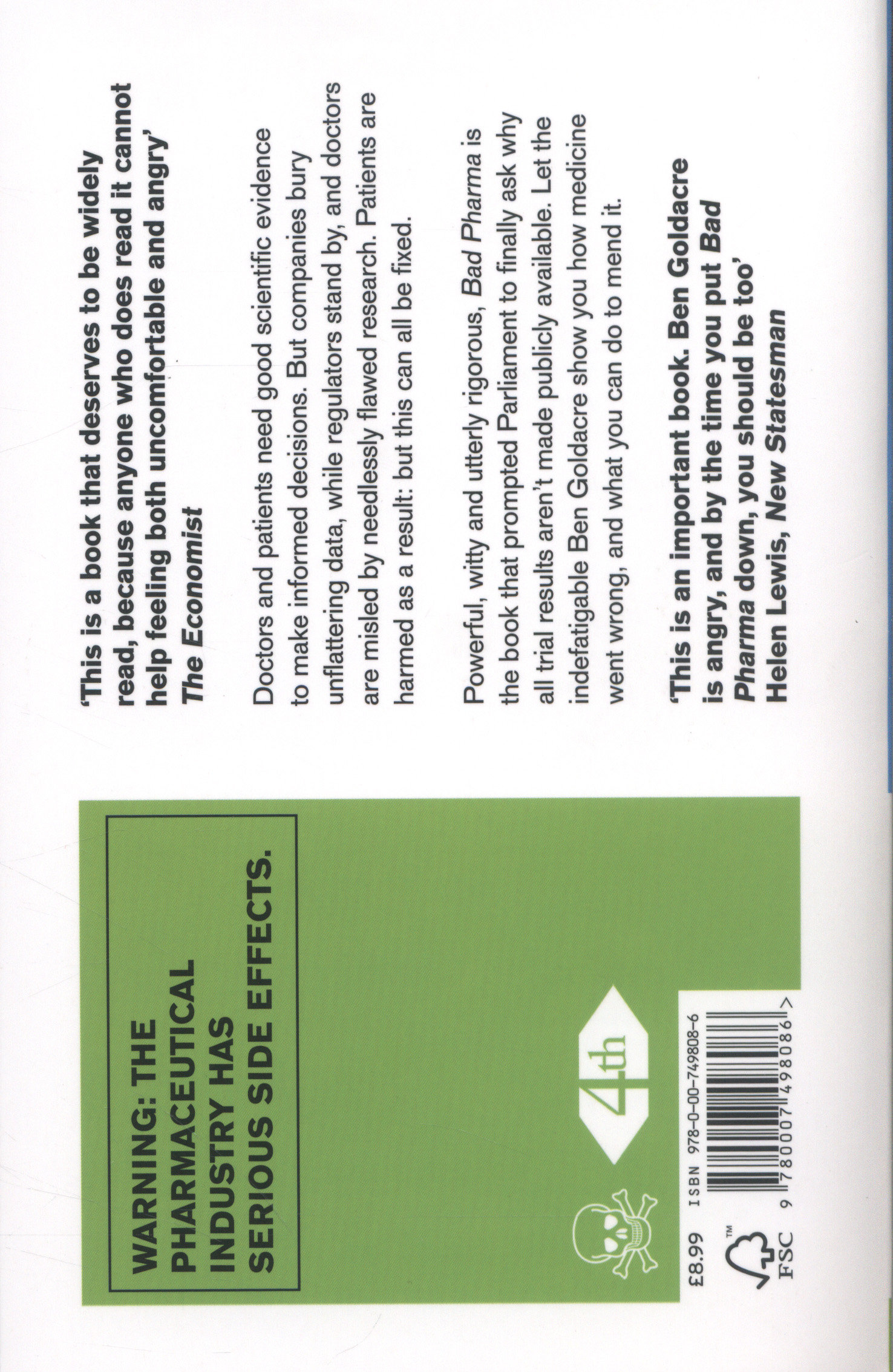 74  Bad Medicine Book Ben Goldacre for Learn