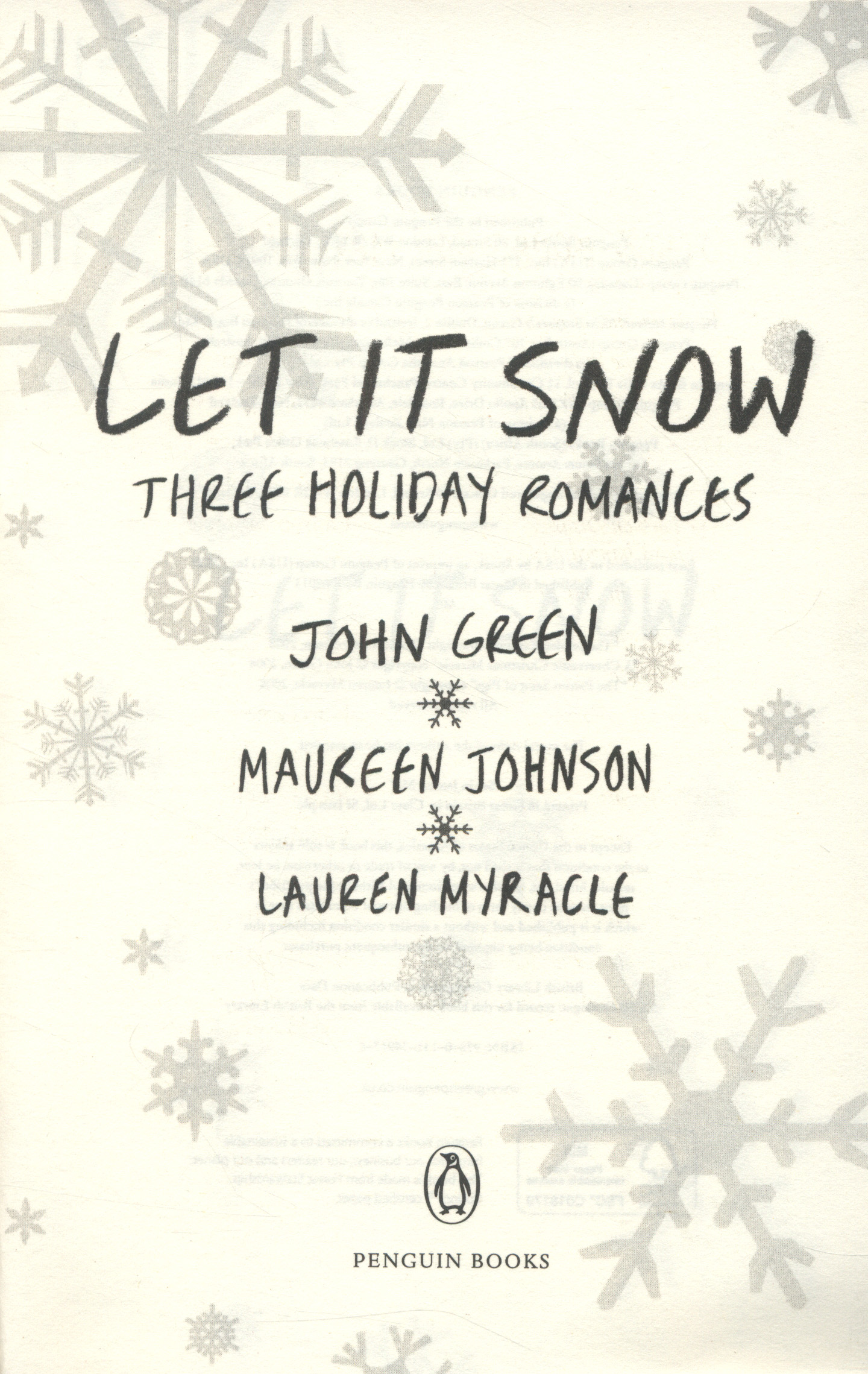 Let it snow three holiday romances by Green, John (9780141349176) BrownsBfS