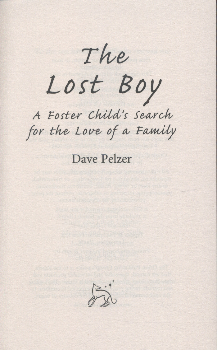 A summary of the lost boy by david pelzer