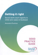 Image for Getting it right  : social work court reports in Scotland