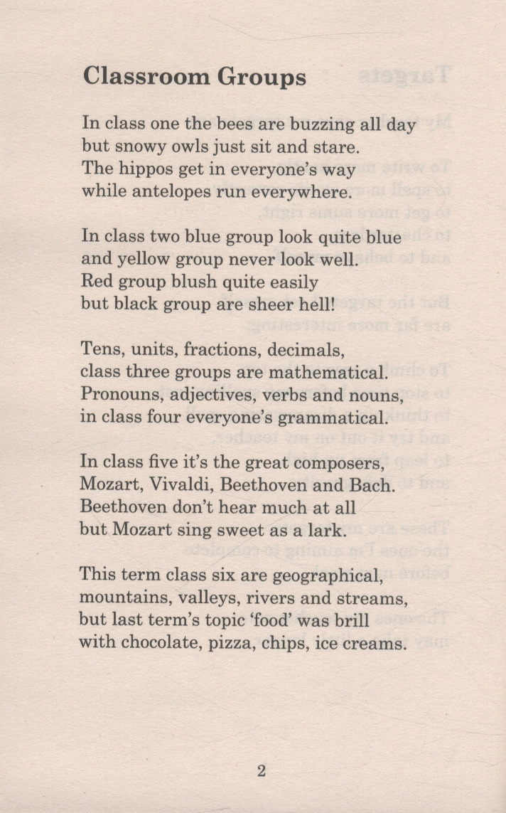 School report : very funny poems about school!