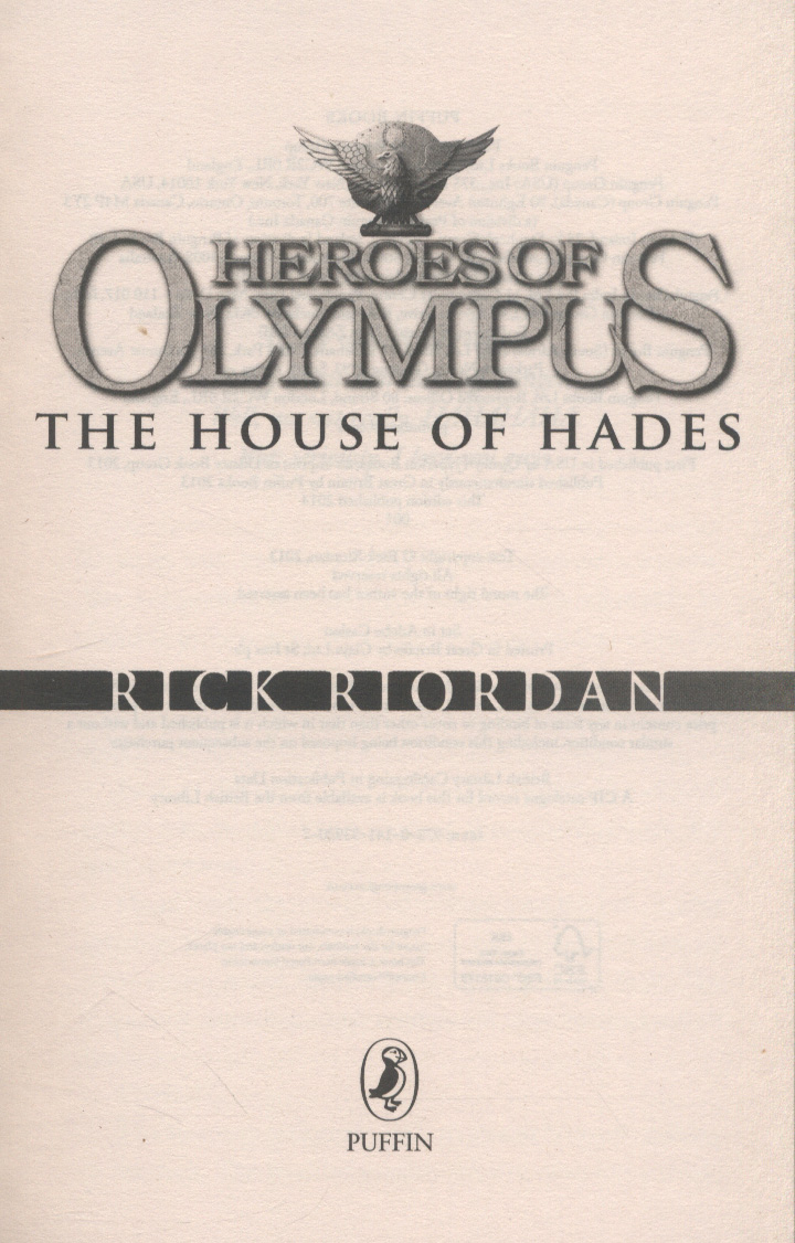The House of Hades by Riordan, Rick (9780141339207) BrownsBfS