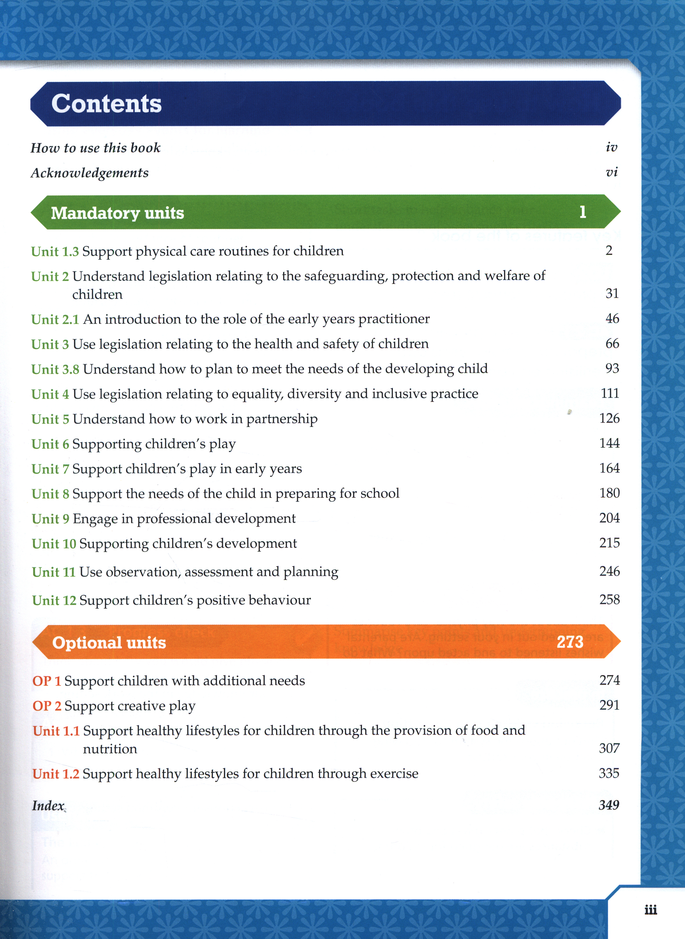 CACHE level 2 introduction to early years education and care