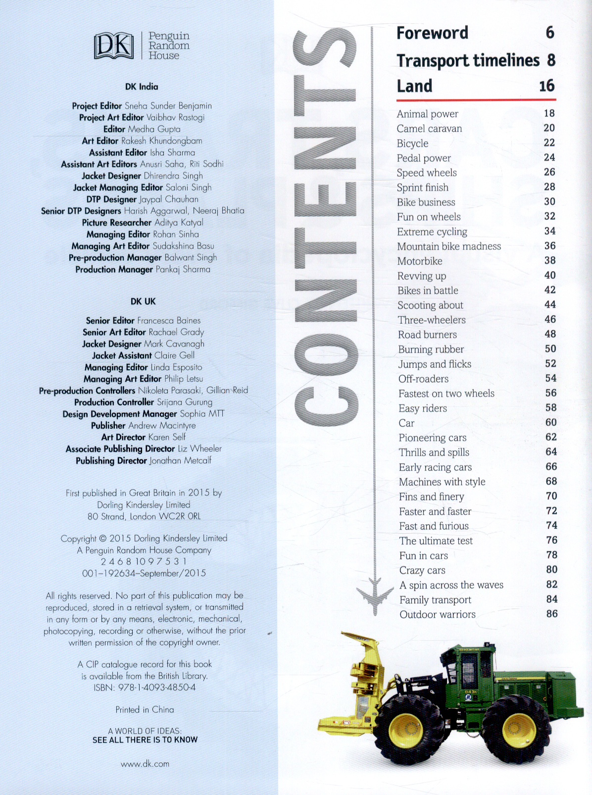 Cars, trains, ships & planes a visual encyclopedia of every vehicle