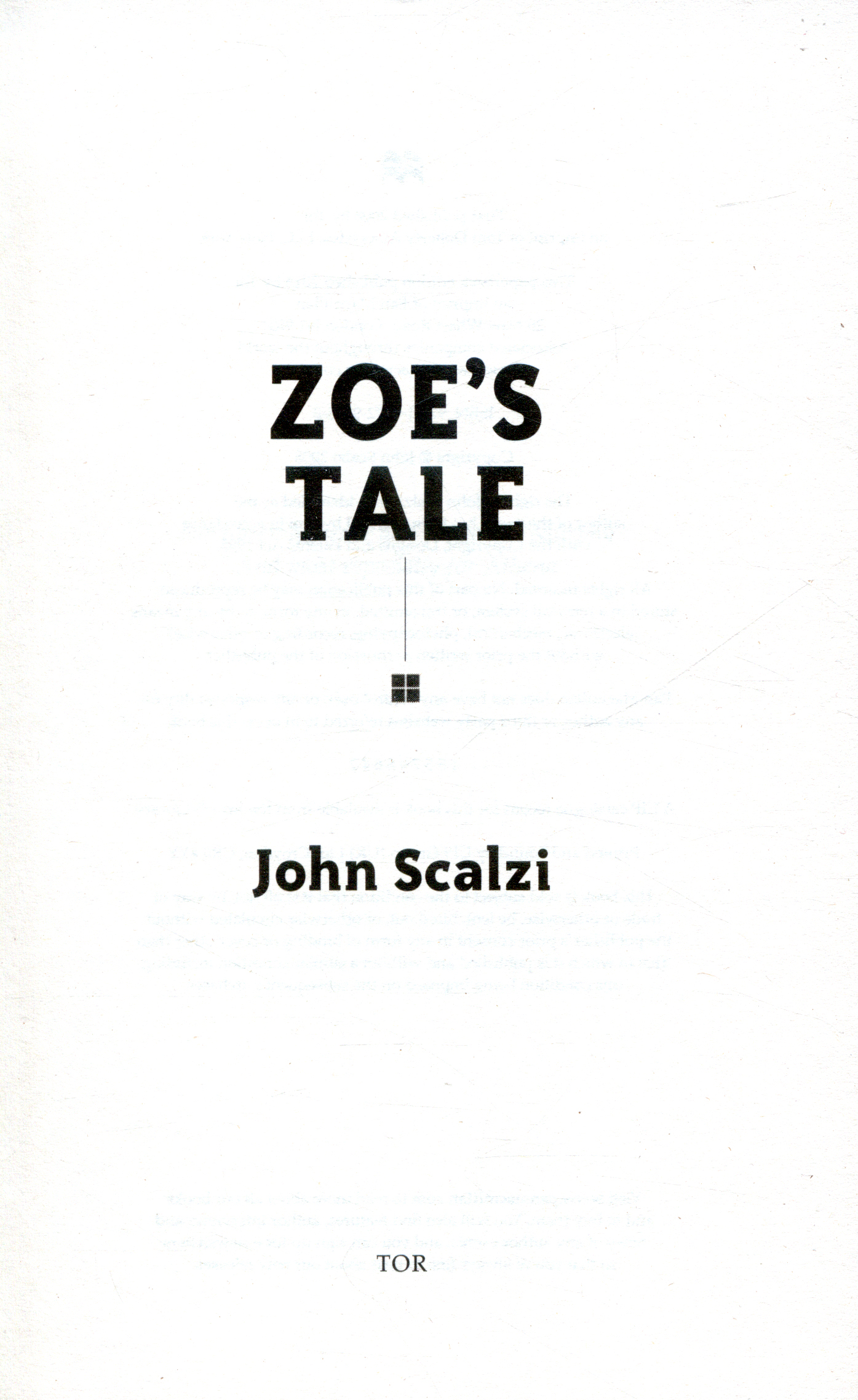 Zoe's Tale