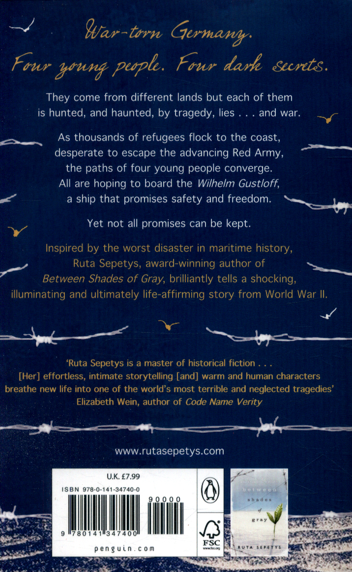 Salt to the sea by Sepetys, Ruta (9780141347400) BrownsBfS