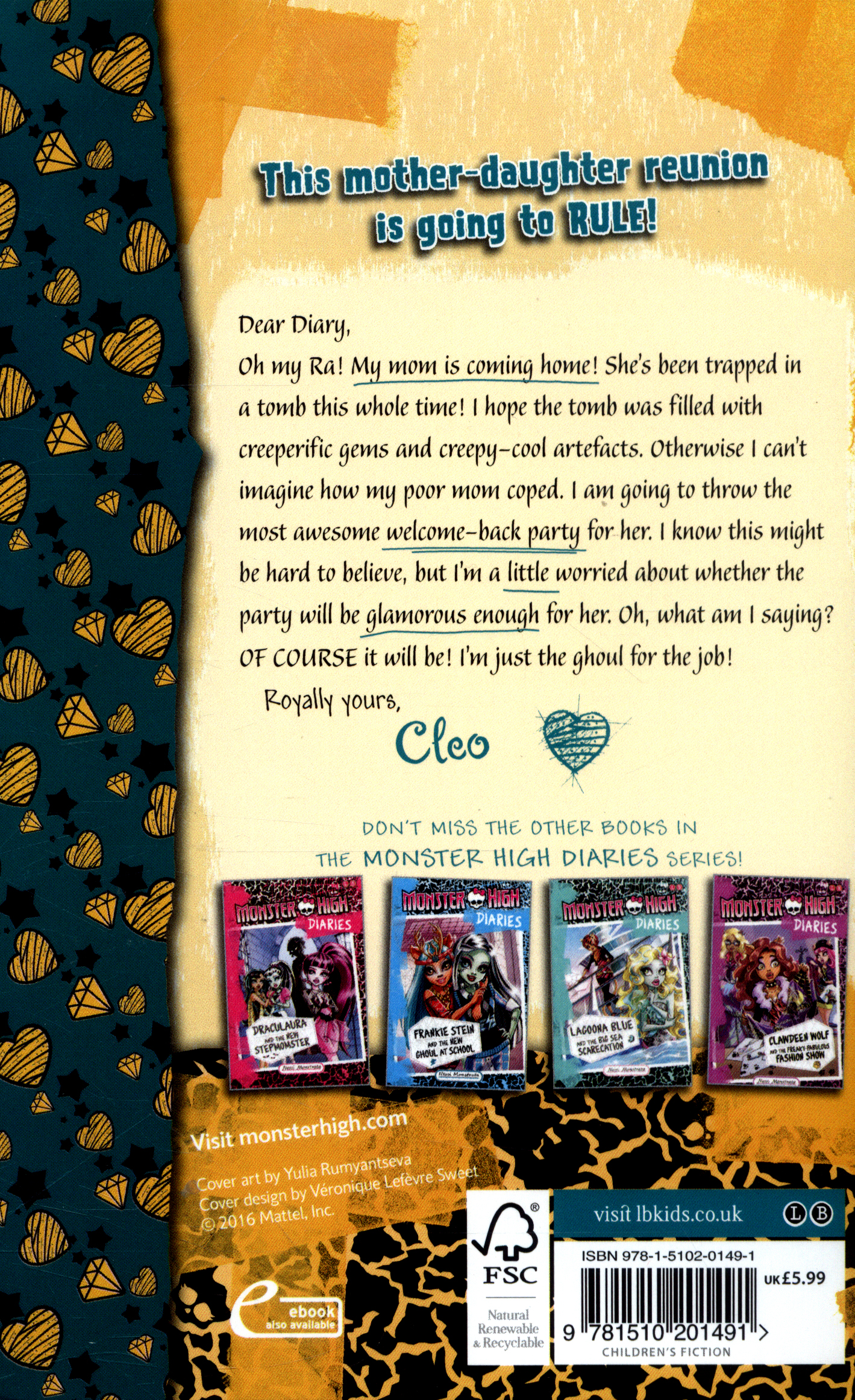 Monster High Diaries: Cleo De Nile and the Creeperific Mummy Makeover eBook  by Nessi Monstrata - EPUB Book