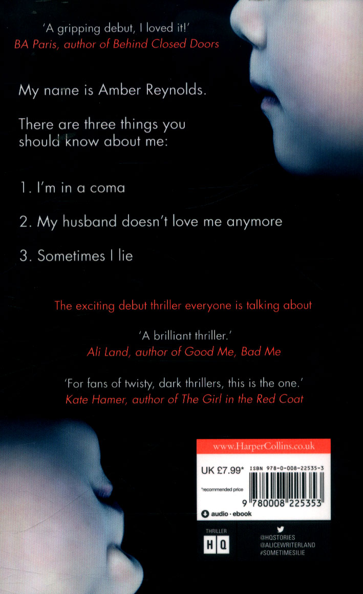 Sometimes I Lie by Feeney, Alice (9780008225353) Browns Books