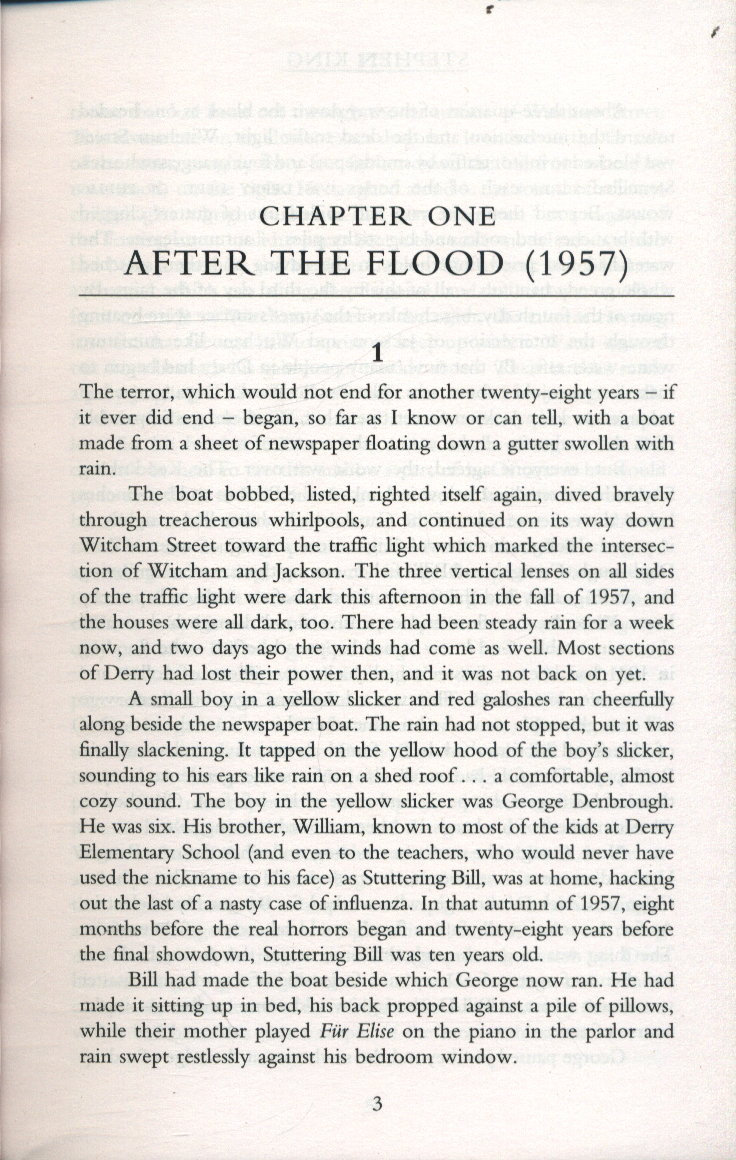 It The classic book from Stephen King with a new film tiein cover to