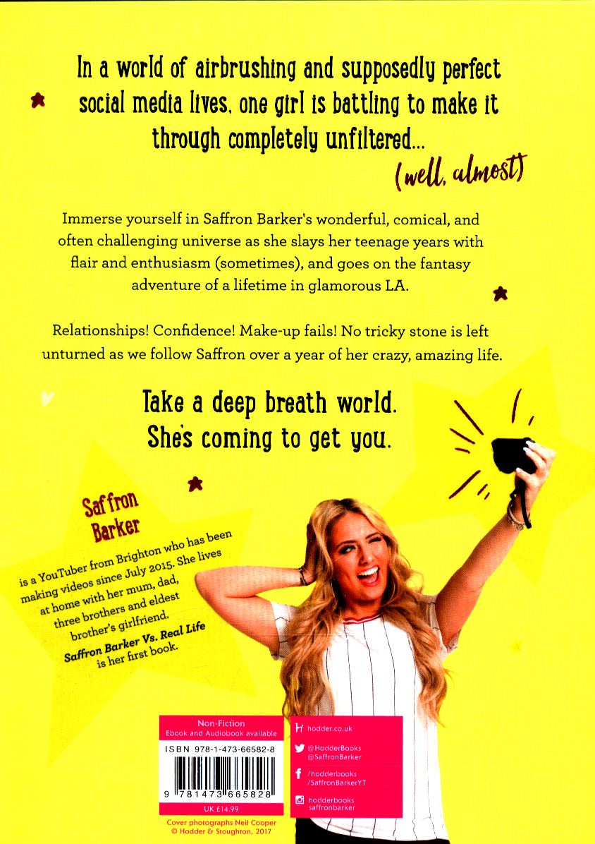 Saffron Barker vs. real life my perfectly filtered life (sort of, but