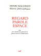 Image for Regard, parole, espace