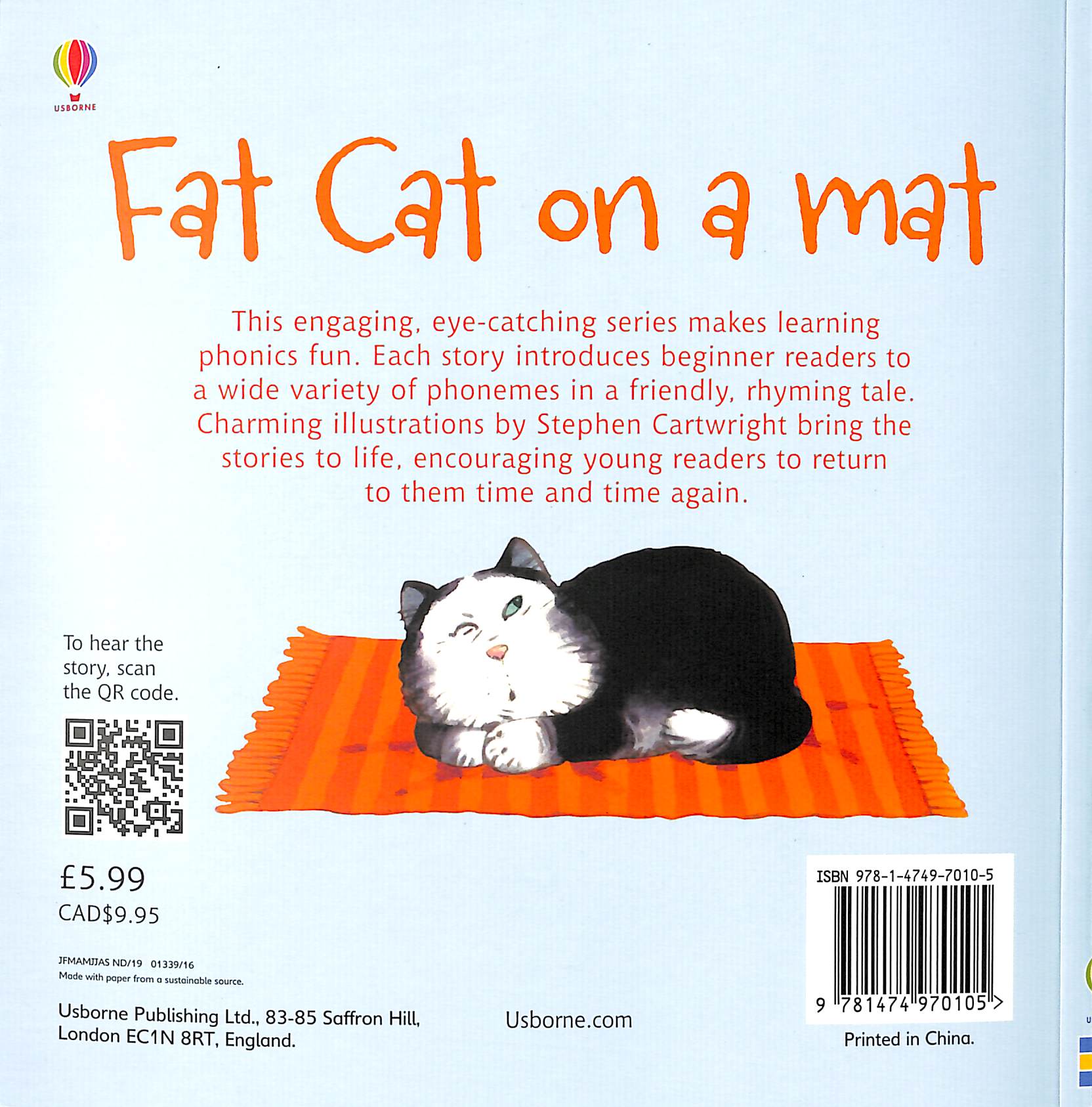 Fat cat on a mat by Punter, Russell (9781474970105) | Browns Books