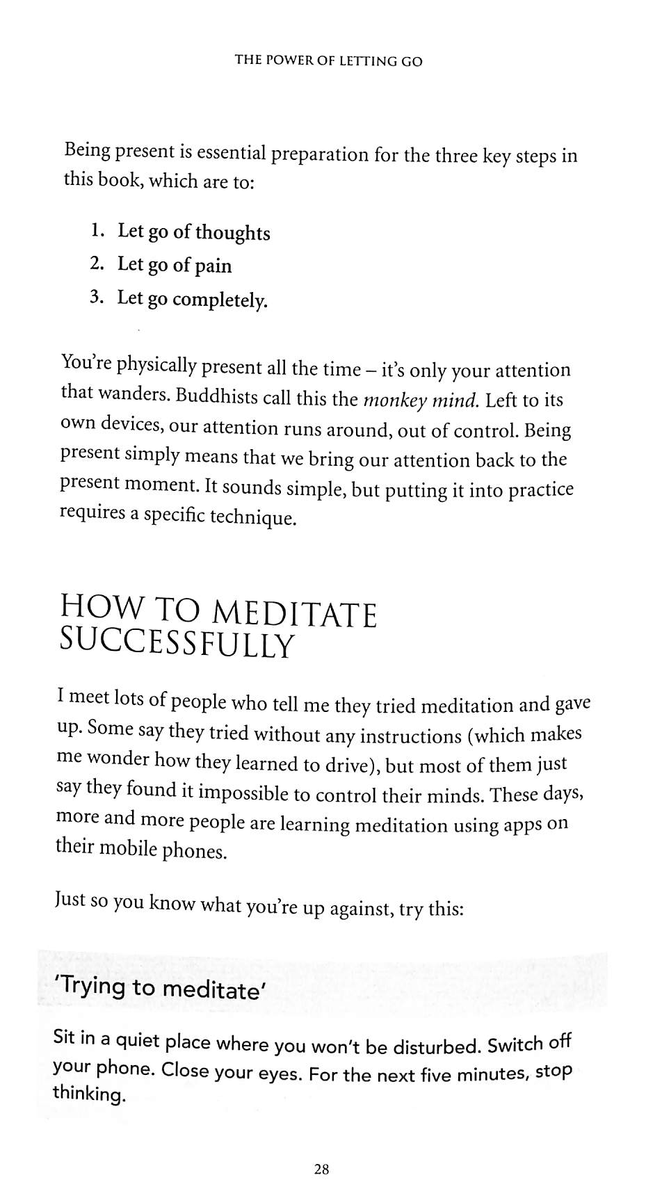 The Power of Letting Go by Purkiss, John (9781783253630) | Browns Books