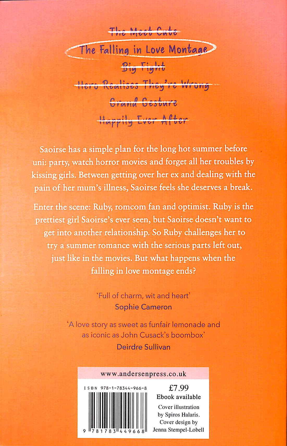 The Falling in Love Montage by Smyth, Ciara (9781783449668) | Browns Books