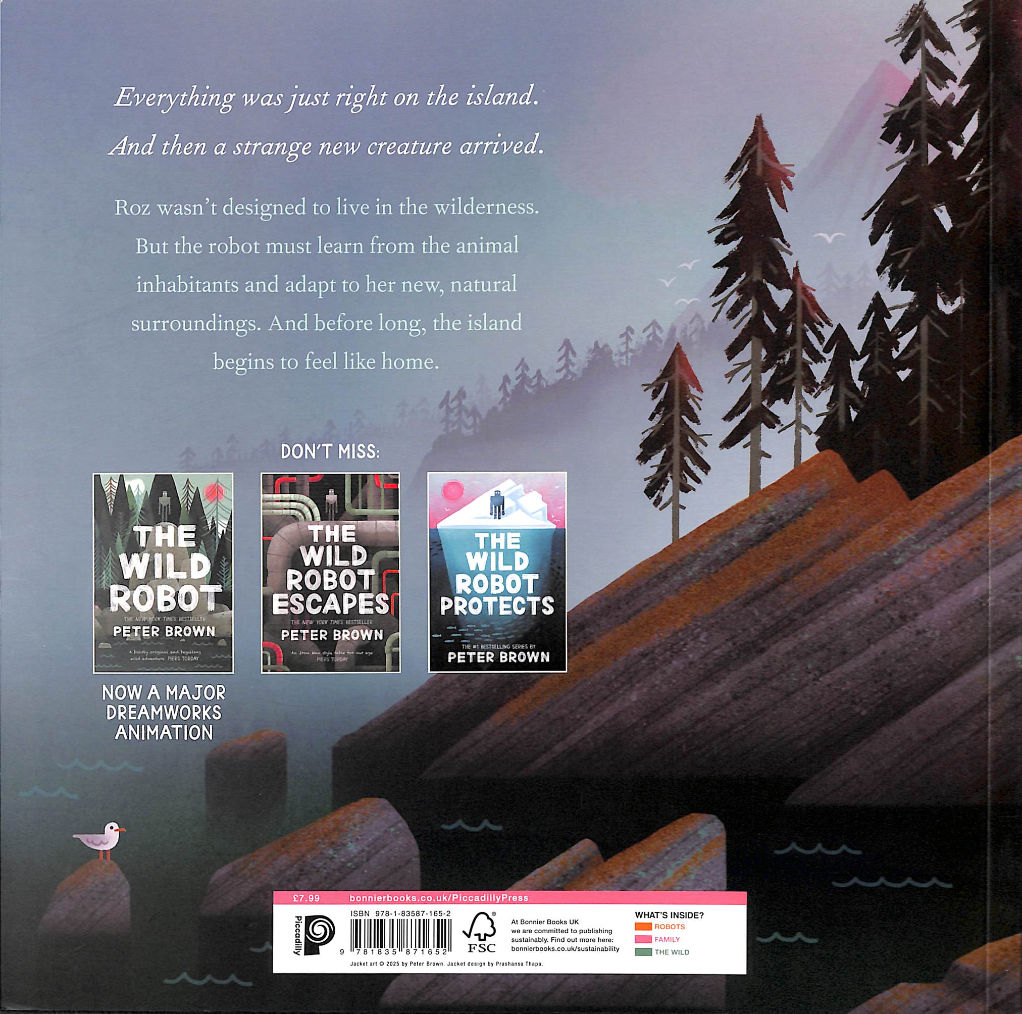 The Wild Robot on the Island by Brown, Peter (9781835871652) | Browns Books