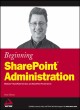 Jacket image for Beginning SharePoint administration