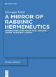 Image for A mirror of rabbinic hermeneutics  : studies in religion, magic, and language theory in ancient Judaism