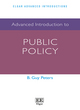 Image for Advanced introduction to public policy
