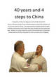 Image for 40 years and 4 steps to China
