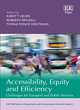 Image for Accessibility, equity and efficiency  : challenges for transport and public services